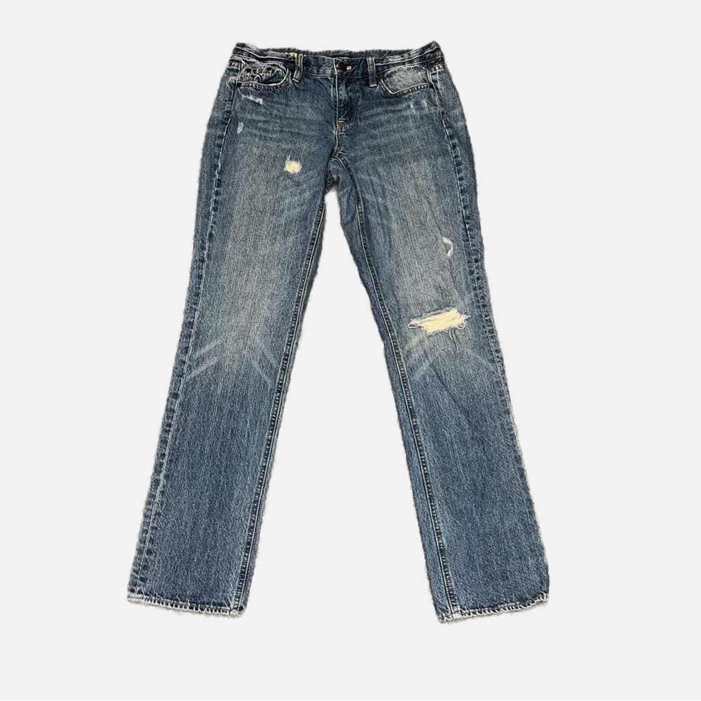J. Crew Matchstick Mid Wash Distressed Jeans